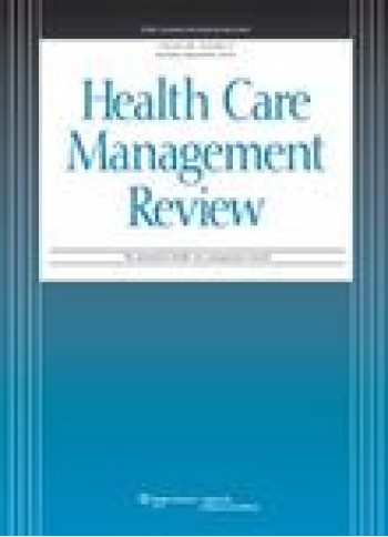 Health Care Management Review Magazine Subscription